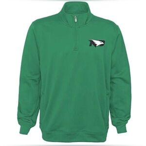 NWT [Gen2] North Dakota Fighting Hawks NCAA 1/4 Zip Pullover Top Youth M (10/12)